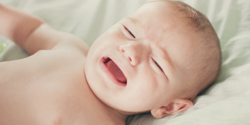 baby huilt tijdens de slaap