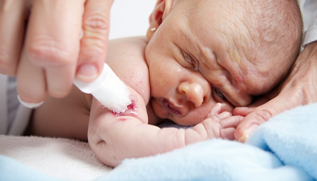 baby wond schoonmaken