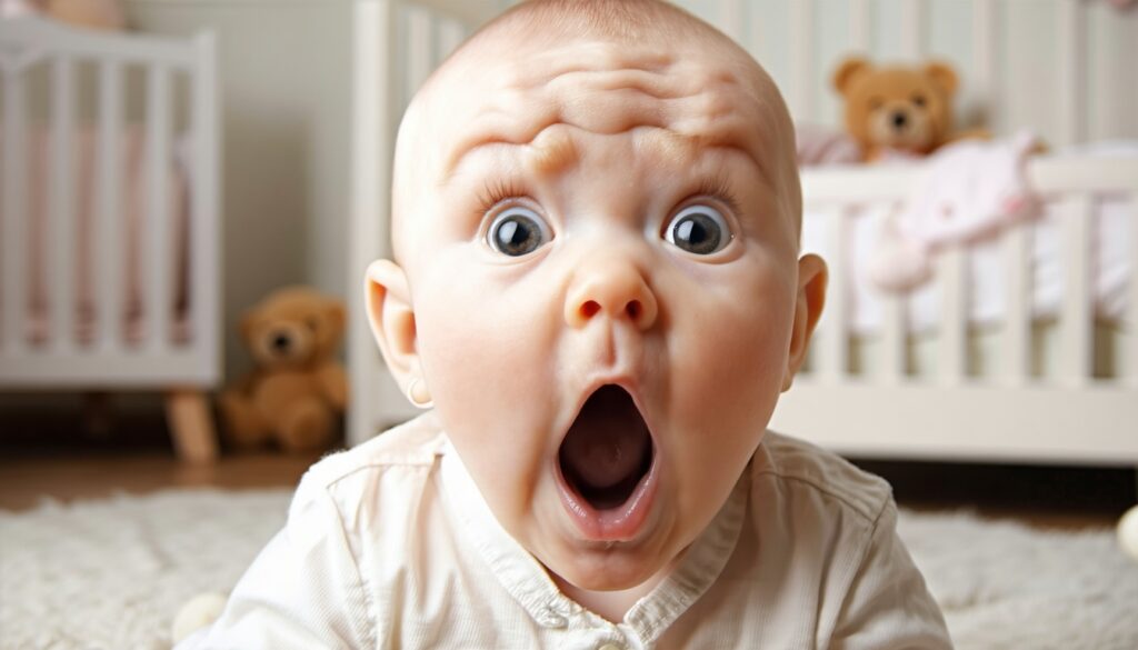 baby schrikt van harde geluiden