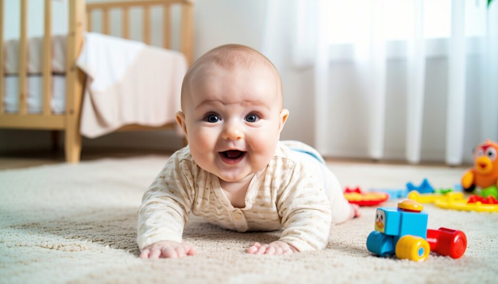 wanneer gaat een baby rollen