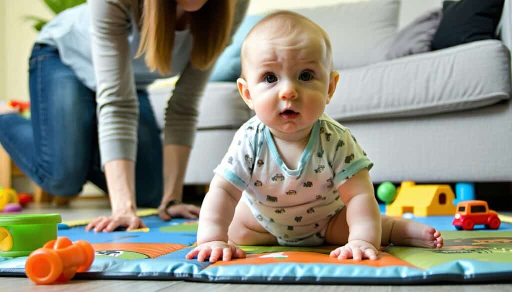 baby wil niet kruipen