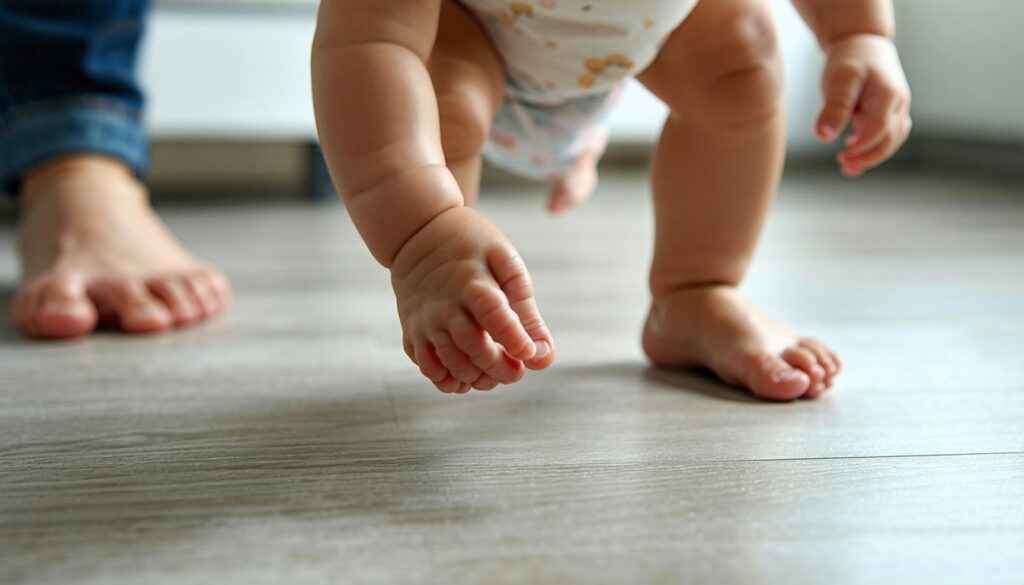 eerste stapjes baby