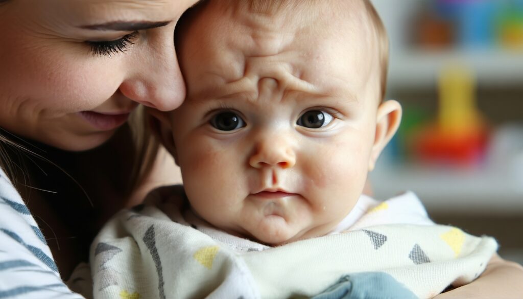 baby lacht niet