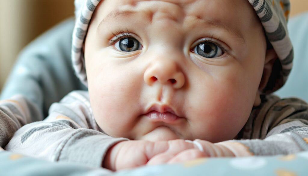 baby maakt geen oogcontact