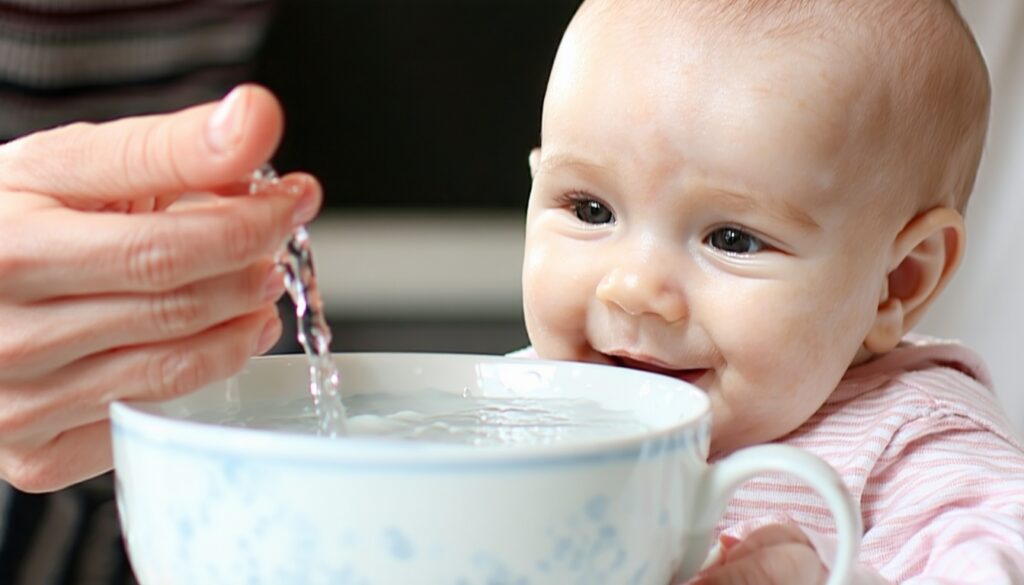 wanneer mag een baby water drinken