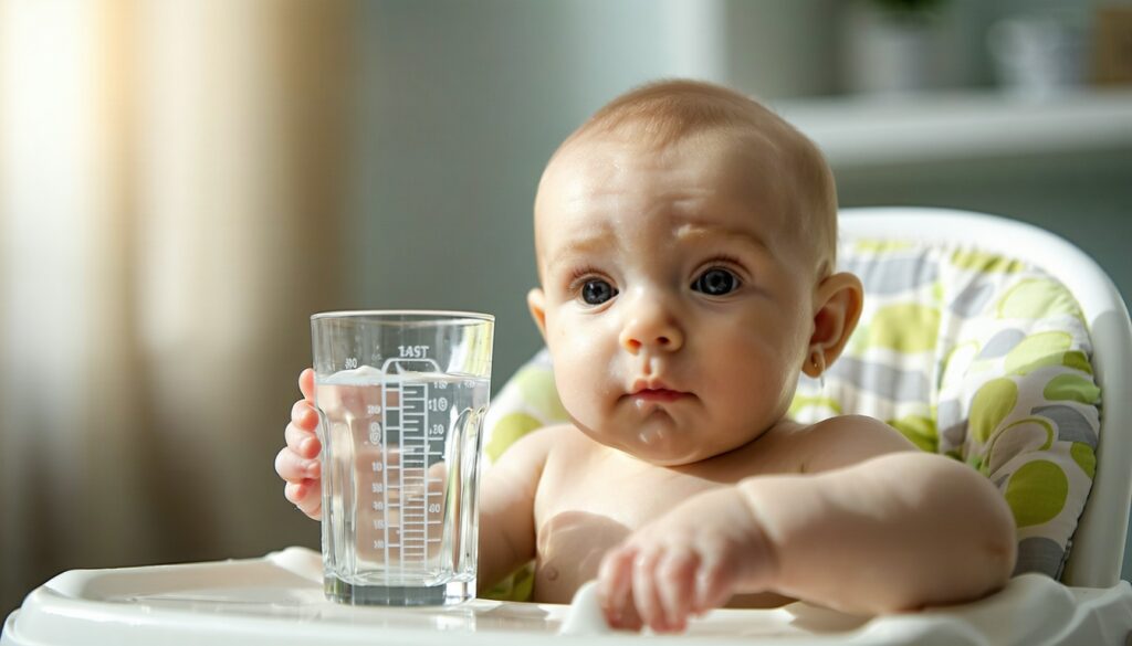 hoeveel water mag een baby drinken