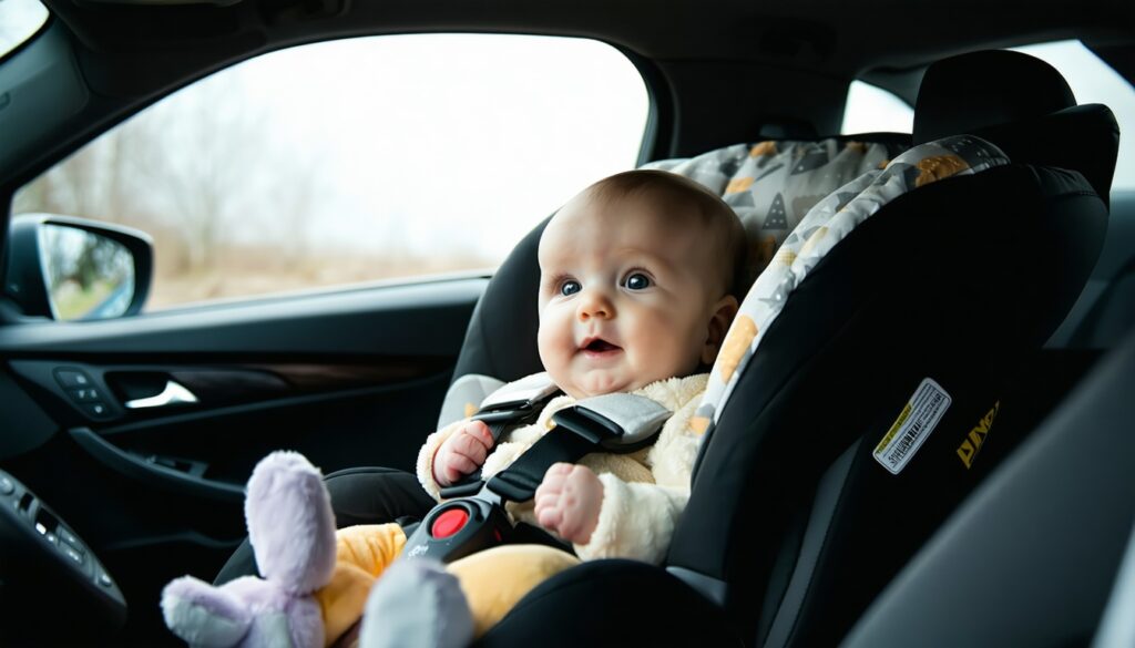 baby in auto