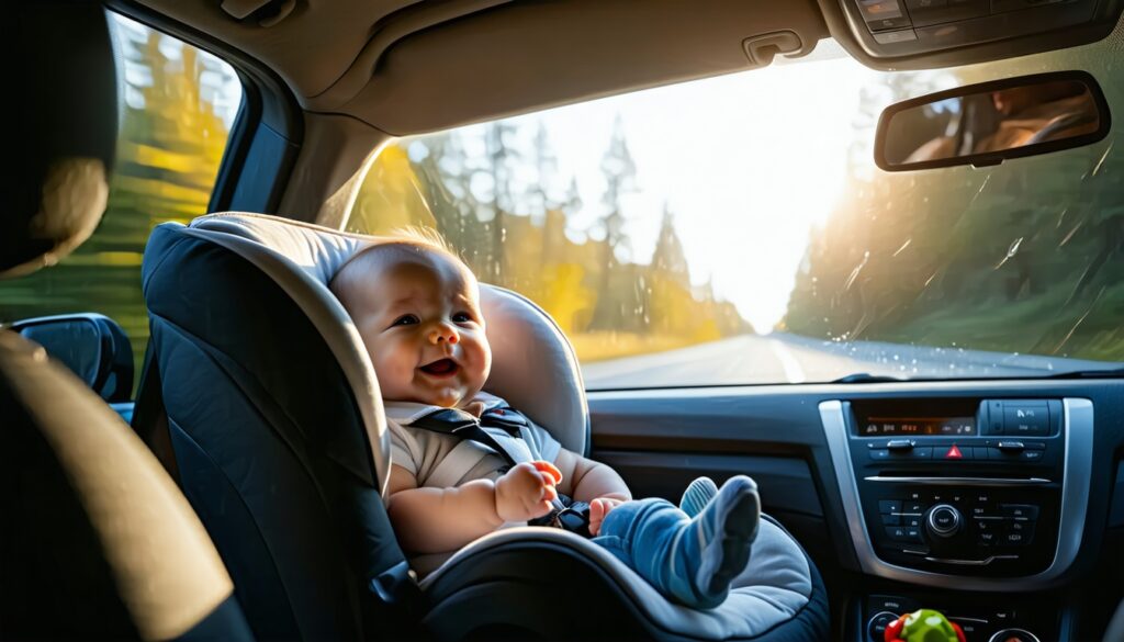 baby in auto hoelang achter elkaar