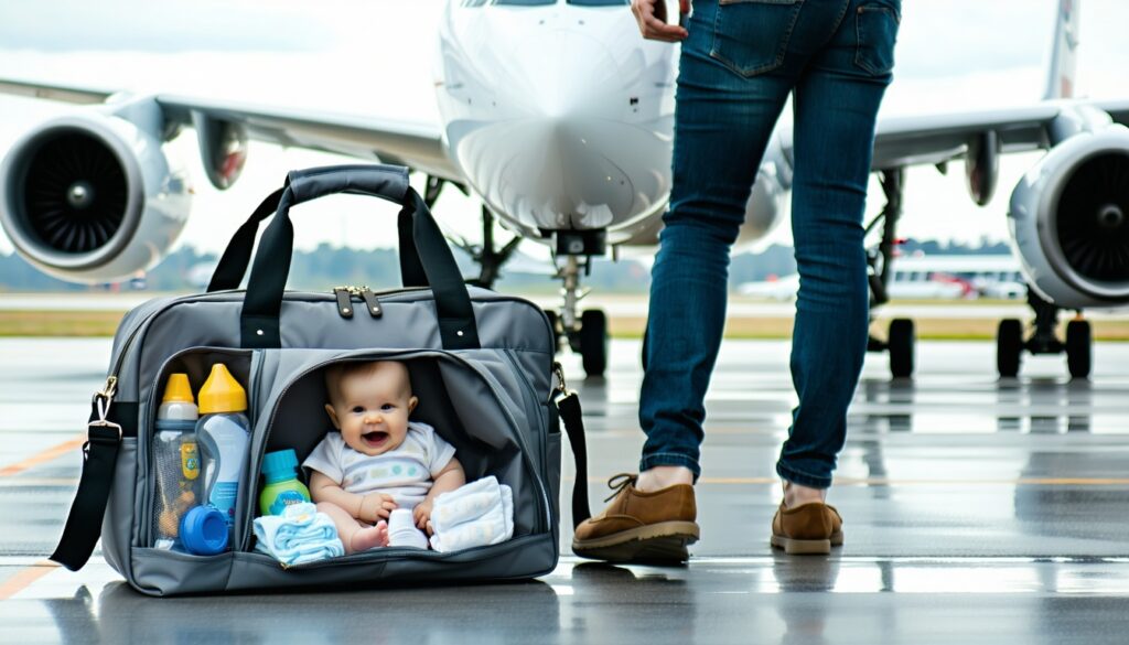handbagage baby vliegtuig