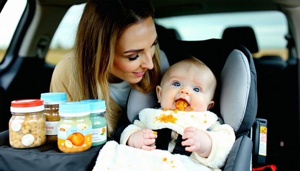 voeding baby onderweg