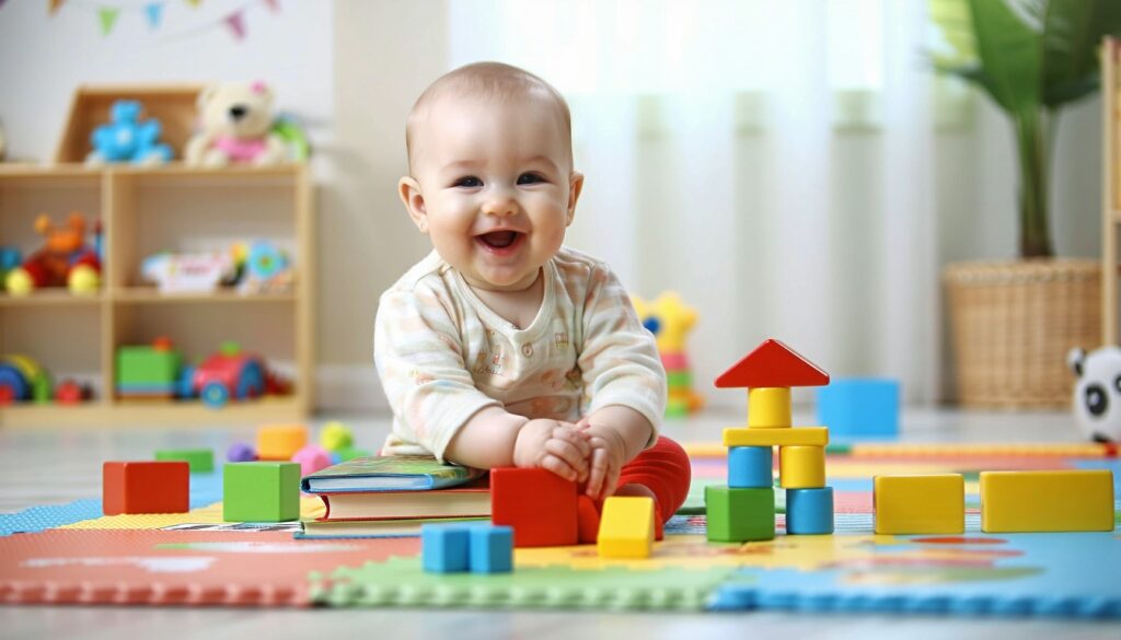 leren door te spelen baby