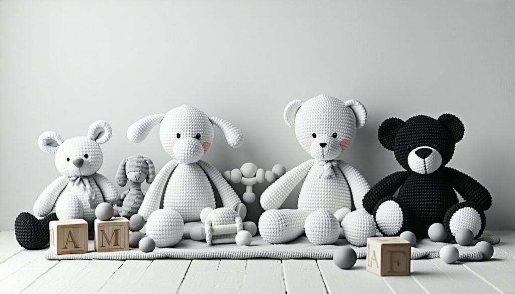 zwart wit speelgoed baby