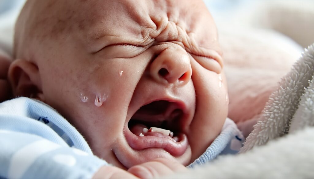 baby huilt veel