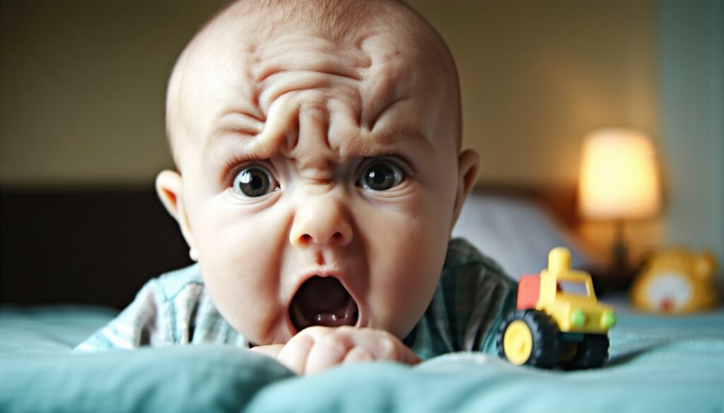 baby gefrustreerd