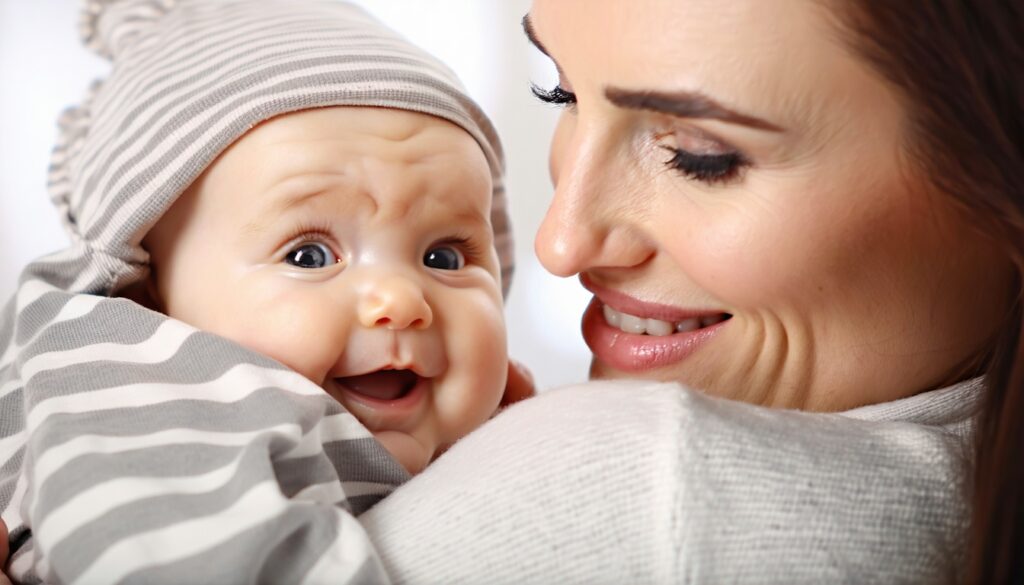 praten tegen baby