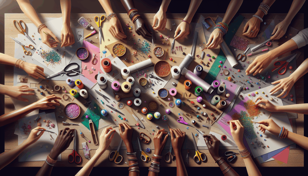 knutselen met materialen